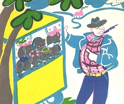 Vintage Kids' Books My Kid Loves: The Seven Little Elephants #illustration #books #retro #drawing