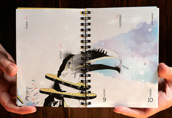 Taschenkalender A4 & A5, www.prinzapfel.com #timeplanner #2013 #calendar #prinz #diary #apfel #taschenkalender #terminplaner