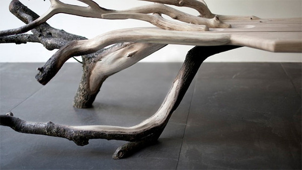 Fallen Tree Bench by Benjamin Graindorge #raw #tree #bench #wood #furniture
