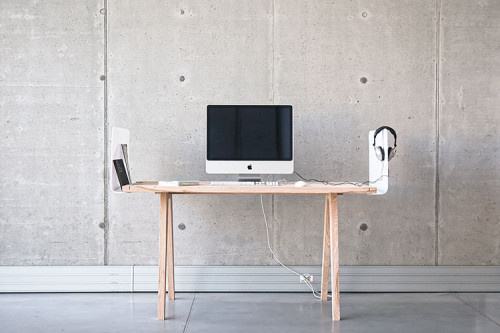 Worknest by Wiktoria Lenart #minimalist #design #desk #minimal