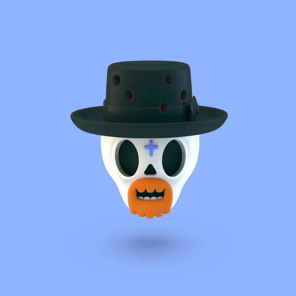3D Illustrations on Behance #skull #3d