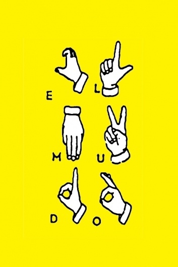 El mudo #fanzine #yellow #poster #hand #elmudo