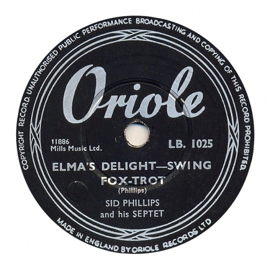 Center Of Attention | The Art Of Record Center Labels | Sid Phillips – Elma's Delight #record #vintage
