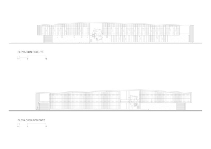 Logistics, Sales and Shelter of Expedition Building,Elevations