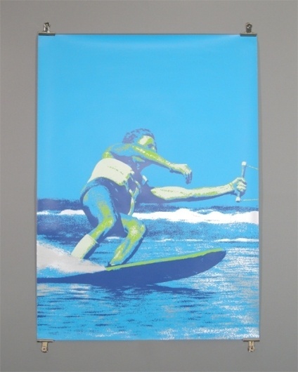 Otl Aicher 1972 Munich Olympics - Posters - Kiel Series #otl #white #water #ski #silver #1972 #aicher #blue #olympics #munich #green