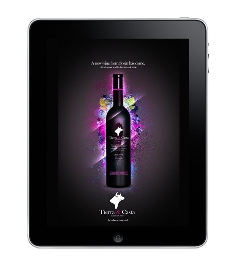 Tierra y Casta Packaging on Behance #labels #spain #red #branding #wine #bottles #bull #osborne
