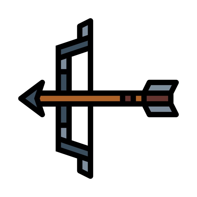 See more icon inspiration related to sports and competition, miscellaneous, hunter, bow and arrow, archery and weapons on Flaticon.