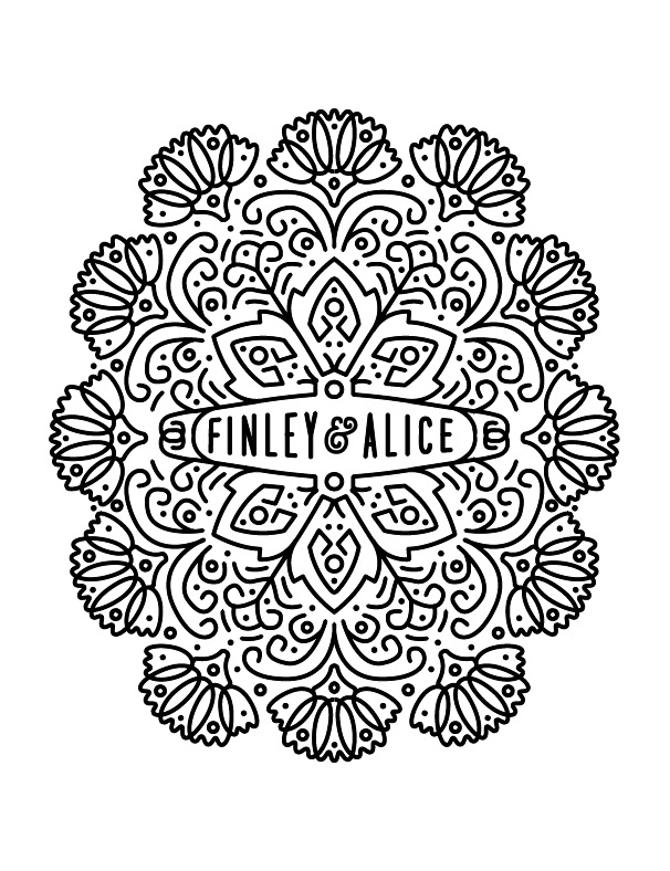 #logo #floral #line