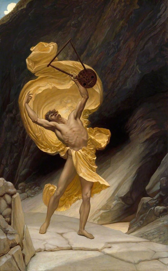 Sir William Blake Richmond RA (British, 1842-1921) , "Orpheus Returning from the Shades", c.1855. Royal Academy of Arts, London