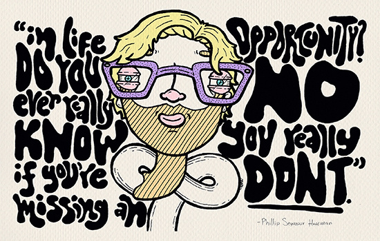 "Phillip Seymour Hoffman" by Molly Yllom #illustration #character #design