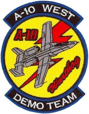 A-10 WARTHOG DEMO TEAM #a-10 #military #patch #thunderbolt