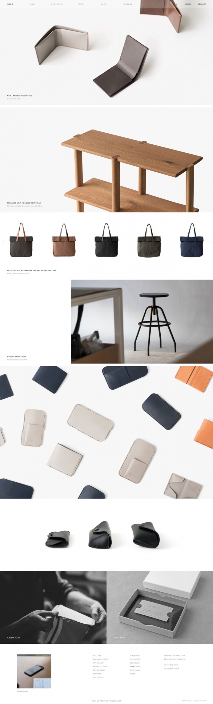 Makr - Mindsparkle Mag - MAKR is a design studio and product manufacturer founded by Jason Gregory in 2007. Their website is awarded as site