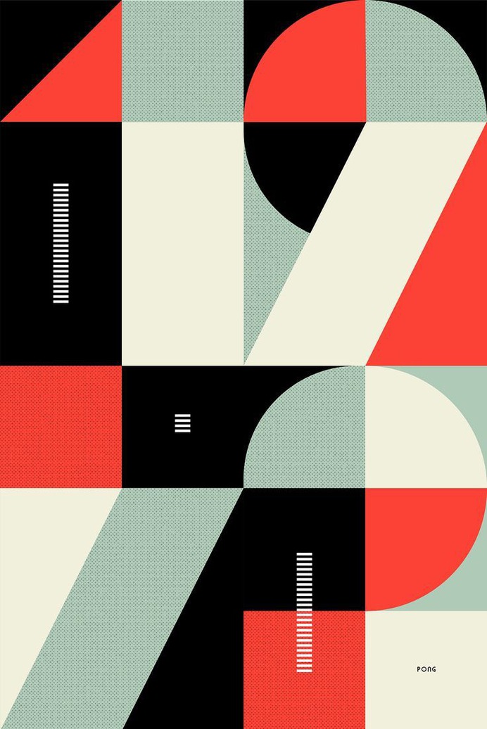 Typography - Graphic design inspiration - Game of colors