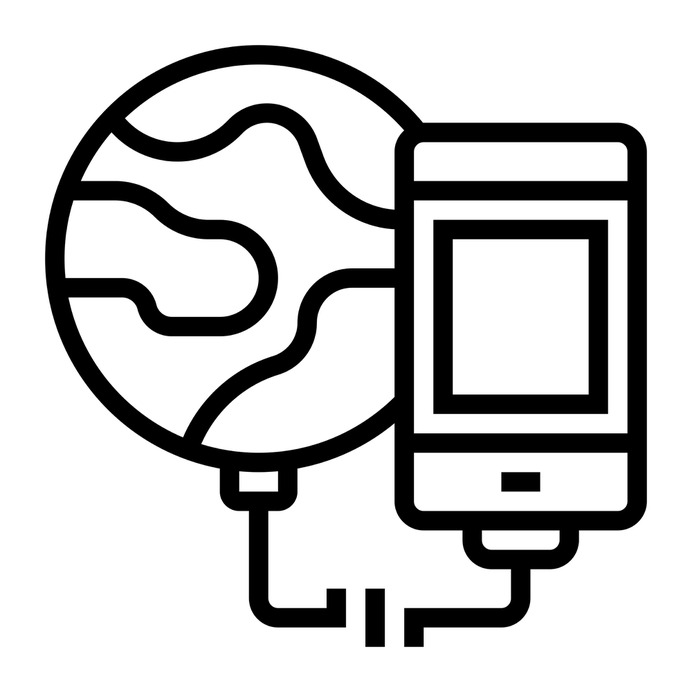 See more icon inspiration related to world, Tools and utensils, earth globe, internet connection, mobile phone, smartphone, networking, connection, cellphone, globe and technology on Flaticon.