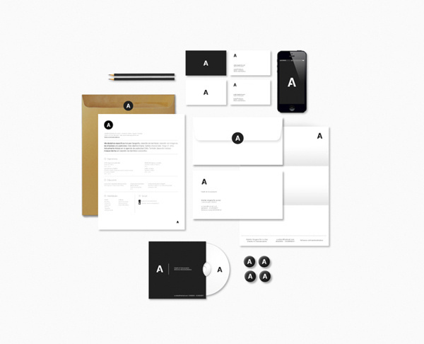 Personal identity on Behance #identity #stationary