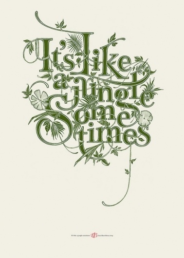 Jungle | Flickr - Photo Sharing! #calligraphy #lettering #barcellona #luca #type #typography