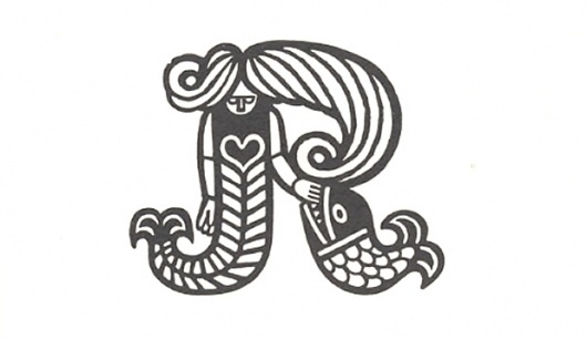 Scandinavian Trademarks - The Black Harbor #branding #retro #mermaid #identity #vintage #scandinavian #logo #animal