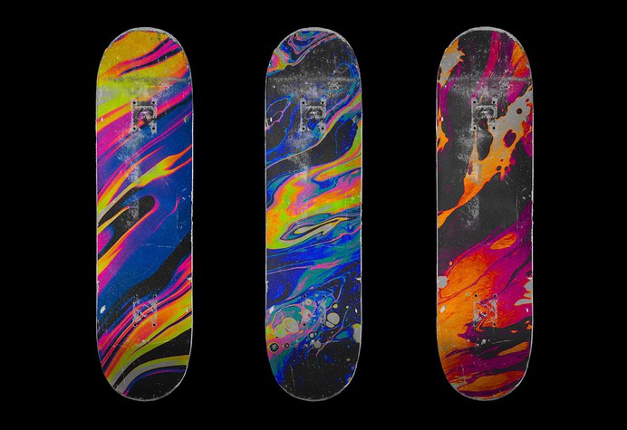 MALAVIDA DECKS ⏤ SKATEBOARDS DECKS MODELING FEAT BLKMARKET