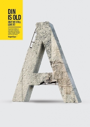 RespectType. - Miguel de la Garza #concrete #g #de #miguel #respectype #la #poster #type #din #typography