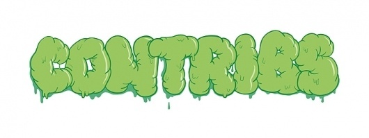 Anna Magnussen Graphic Design #lettering #contribs #magnussen #slime #anna #typo #typography