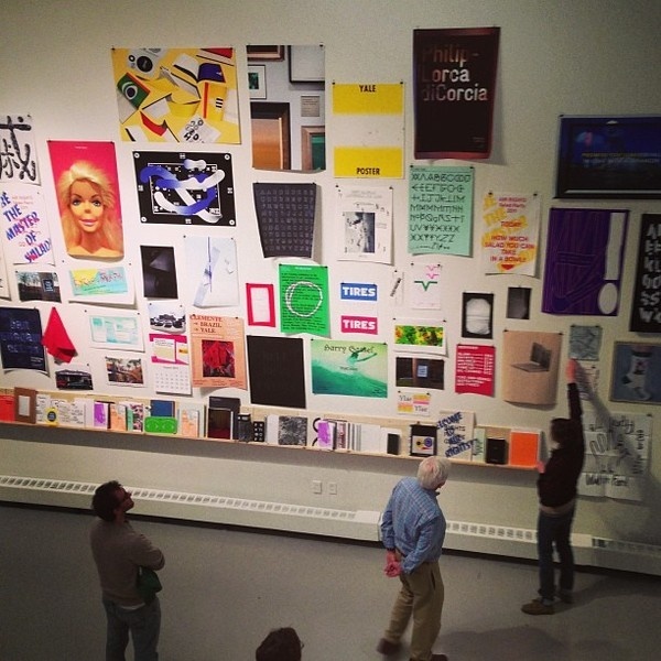 drawdownbooks:Massive wall of posters (at Yale School of Art) #yale #design #graphic