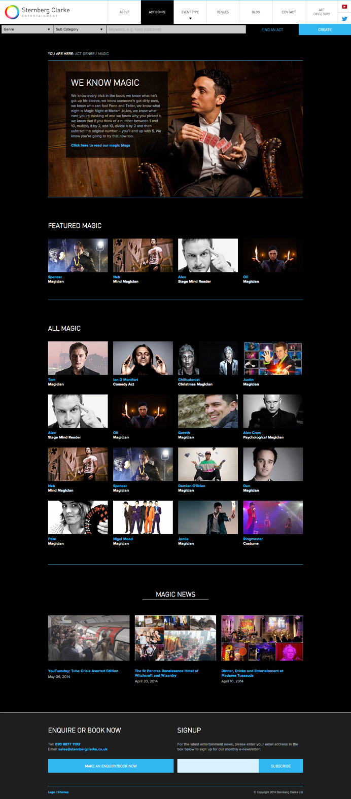 Sternberg Clarke Responsive website update