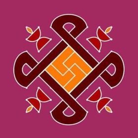 Diya Dot Rangoli Designs Online