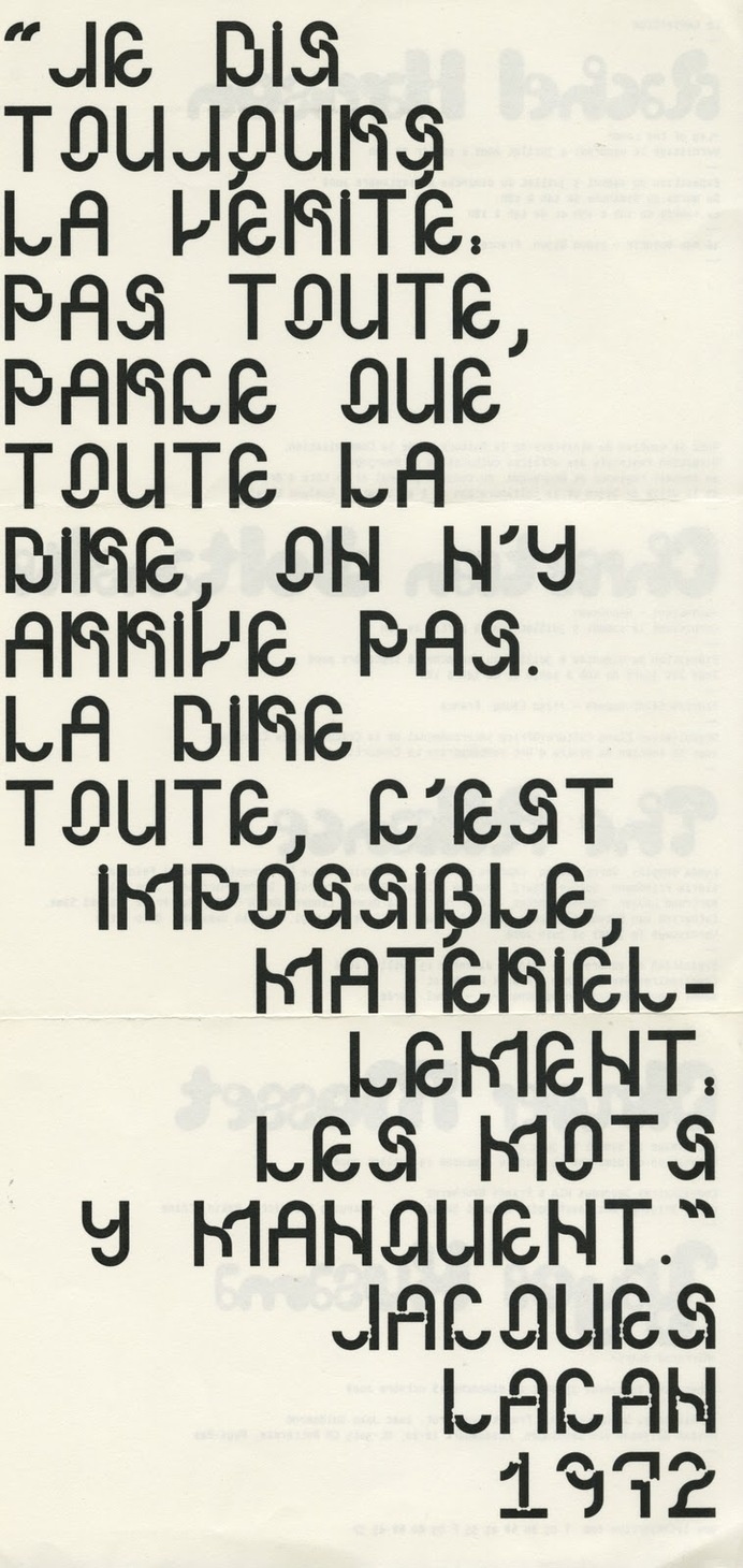 2 types from m/m paris | Typophile #mm #paris #typography