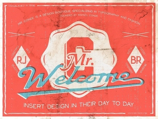Mr. Conde #graphic #tipography #poster