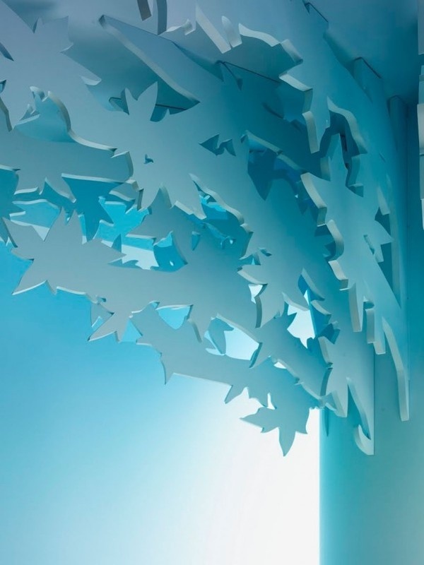 Kids room roof with blue art decor #interior #painting #art #kids #apartment #room
