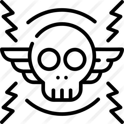 See more icon inspiration related to festival, rock and roll, miscellaneous, heavy metal, wings, concert, entertainment, tattoo, skull, gestures and rock on Flaticon.