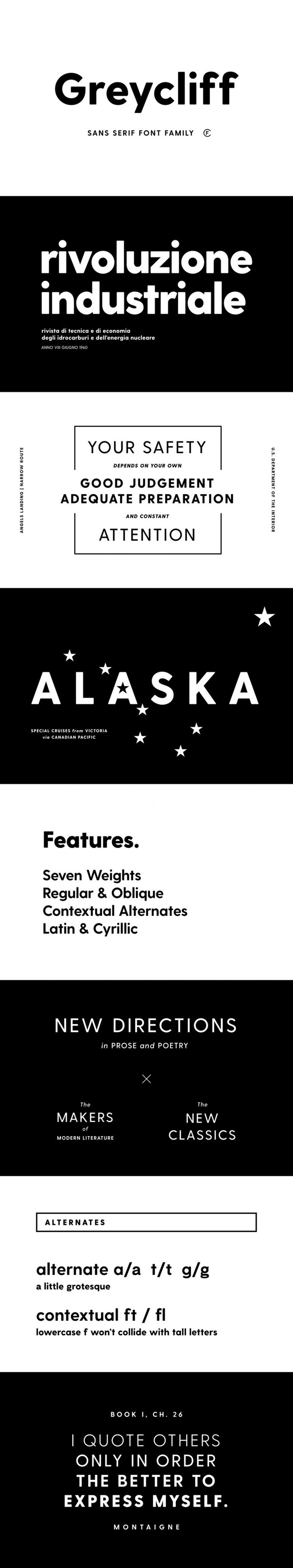 Greycliff CF: geometric sans font