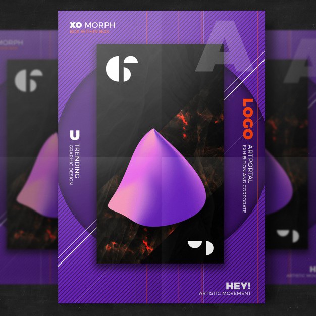 Purple creative poster template Free Psd. See more inspiration related to Brochure, Flyer, Poster, Mockup, Business, Abstract, Cover, Book, Template, Brochure template, Magazine, Layout, Leaflet, Presentation, Colorful, Flyer template, Stationery, Elegant, Corporate, Mock up, Poster template, Creative, Modern, Booklet, Report, Print, A4 and Artistic on Freepik.