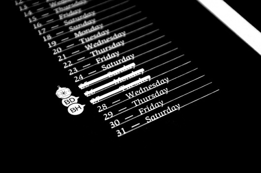 Mash Creative 2011 calendar | Identity Designed #print #design #graphic #minimal #poster