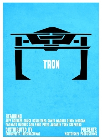 Tron VS. Saul Bass on the Behance Network #recognizer #retro #tron