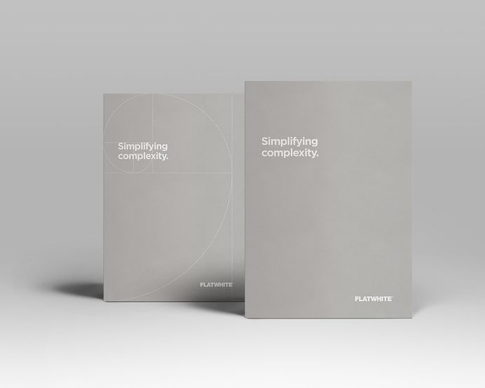 Auckland-based designer Wade Veldsman created the SME branding and visual identity for Flatwhite, a boutique art and design studio and exhibition space. Veldsman utilised a minimalist two-tone colour palette of light grey and white, giving the branding a simple yet contemporary, clean aesthetic. For more of the most beautiful designs visit mindsparklemag.com