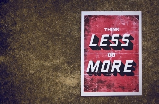 Think Less - Buzz Studios #studios #buzz #poster
