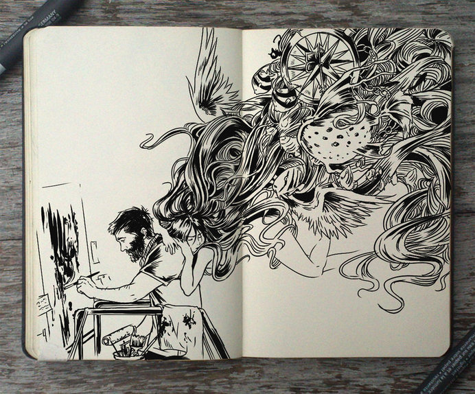 #177 Muse by 365-DaysOfDoodles