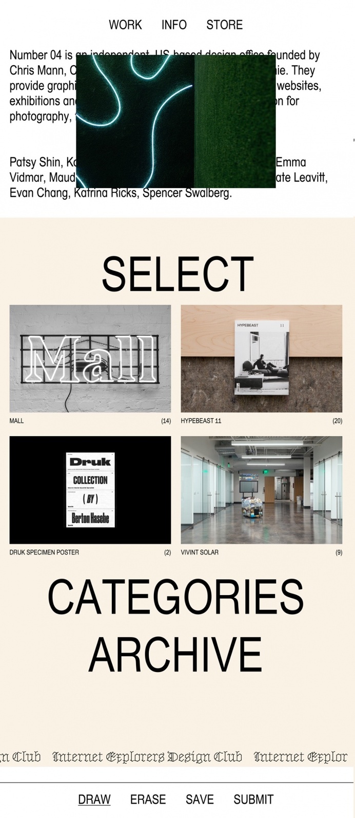 number04.com website webdesign hipster modern art cool best beautiful mindsparkle mag number 04 award