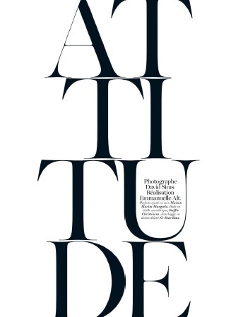 French Vogue April 2012 #vogue #white #black #and #graphics #editorial #typography