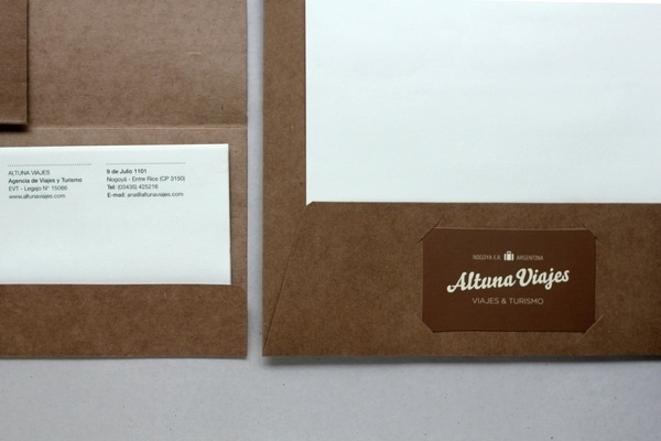 Altuna Viajes on the Behance Network #brand #logo #print #identity