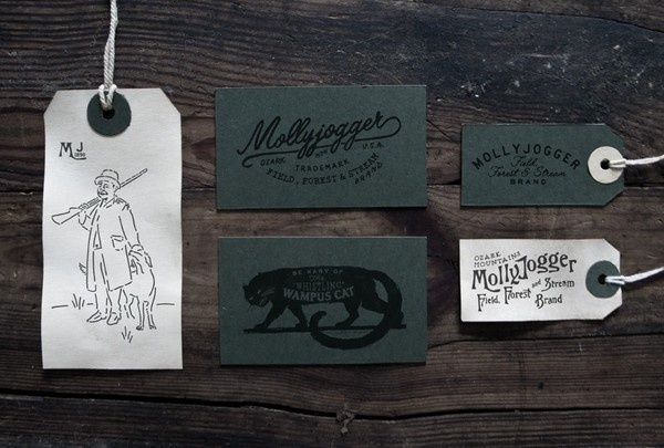 "Mollyjogger" business cards #labels #script #business #hand #tags #cards