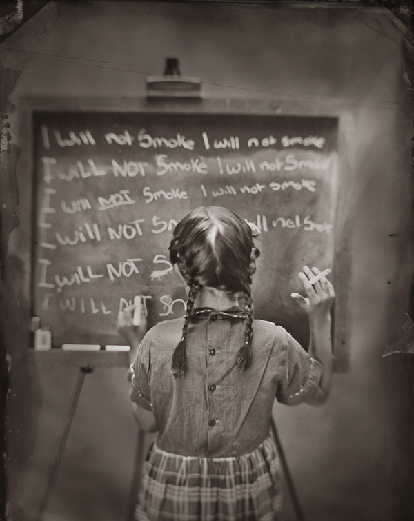 Jamie Johnson: I Will Not - Photography #white #girl #naughty #punishment #school #board #detention #childhood #black #chalk #photography #and