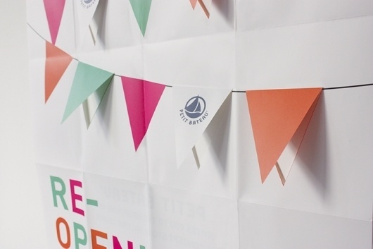 Bruxelles | Pierre-Alexis Delaplace #affiche #invitation #boutique #fanions #ouverture #petit #bateau