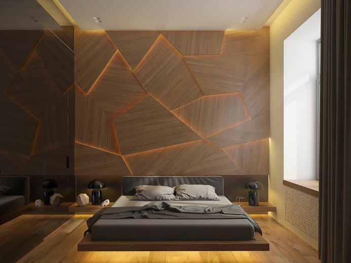 Wood Designs For Walls Wooden Wall 30 Striking Bedrooms That Use The Finish Artfully Home | House Plans Designs & Home Floor Plans