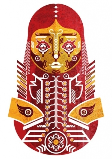 Russian Doll Inspired Art Print by Jonny Wan | Society6
