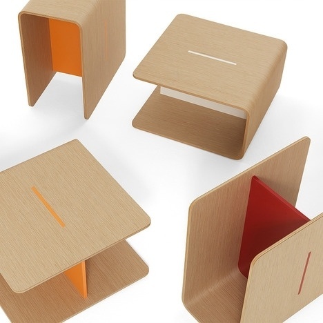 Keel Table by Form Us With Love #curve #modern #wood #grain #minimal #table