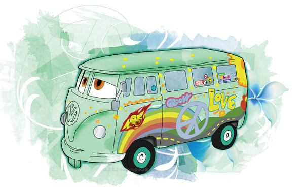 kombi fillmore - carros - marianapoczapski #illustration