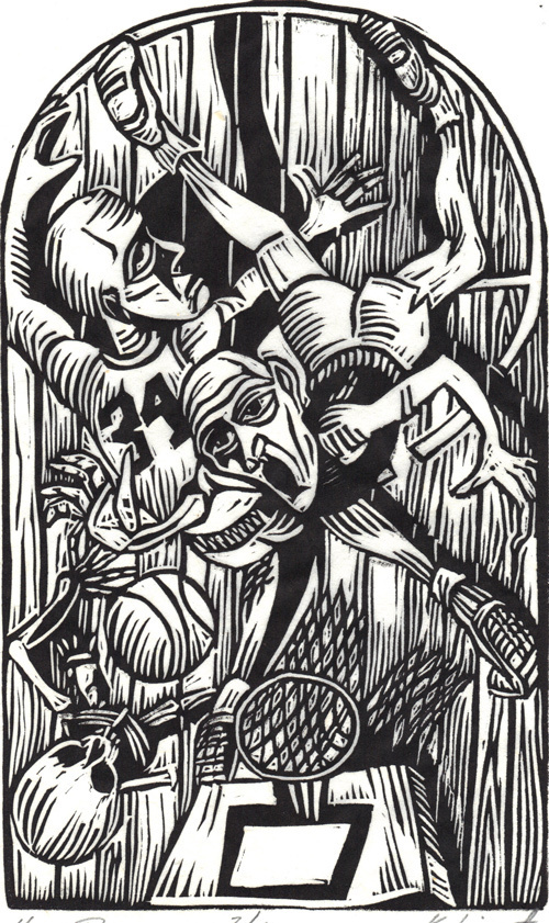 The Linocut Dance of Death - 50 Watts