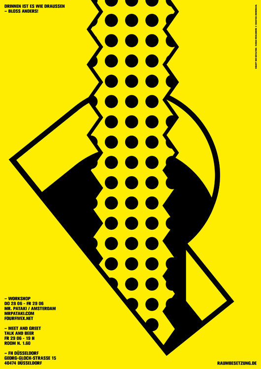 workshop mr.pataki | raumbesetzung #design #poster